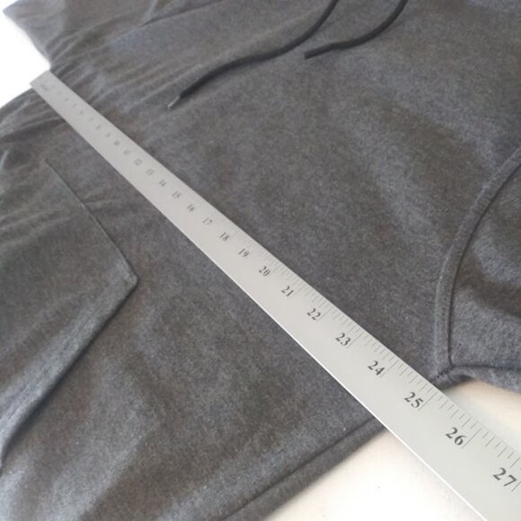 Hype Men's size L gray hooded pull over sweater - Picture 7 of 14